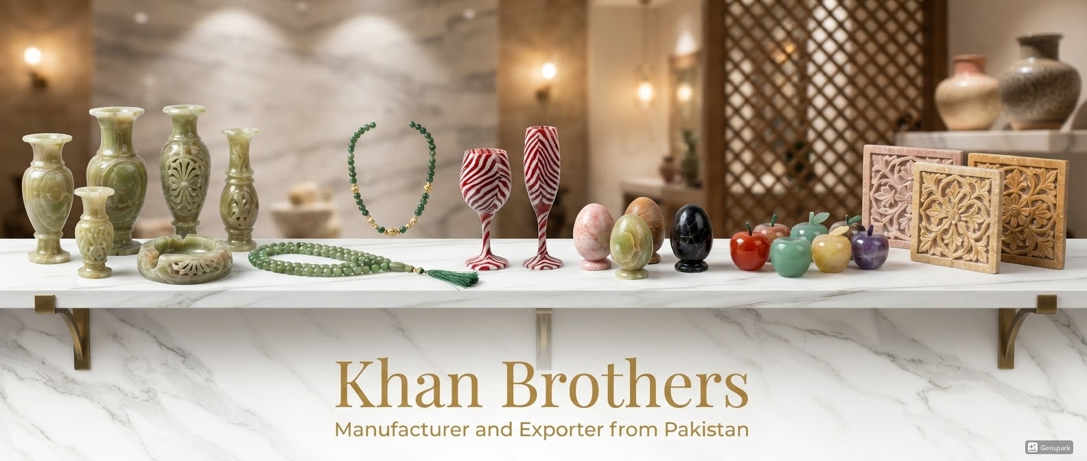 Khan Brothers Onyx Handicrafts Exporter Karachi Banner 1